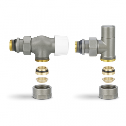 Комплект термостатический осевой с запорным клапаном Varmega №3 VMDV12