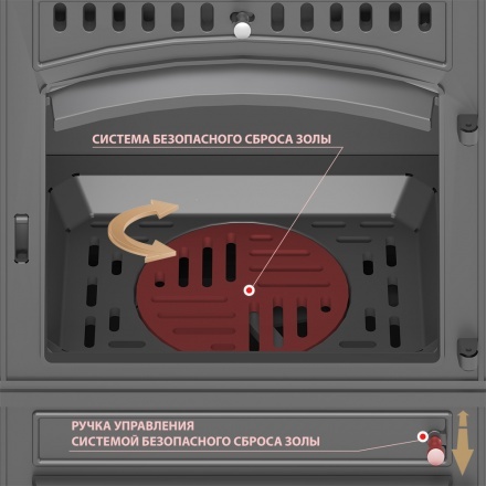 Печь-камин Везувий LV-12 Антрацит