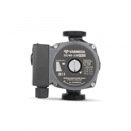 Насос циркуляционный Varmega VMCP02 PRO 25/40 130 с гайками