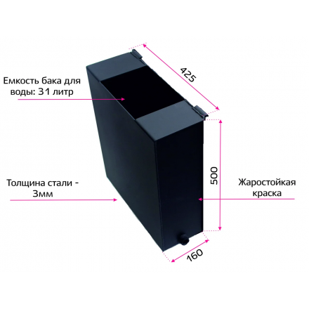 Бак навесной 31 л "Копеечка"