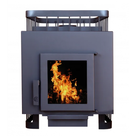 Банная печь ComfortProm сталь 8 мм (до 20 м. куб.) дверь со стеклом