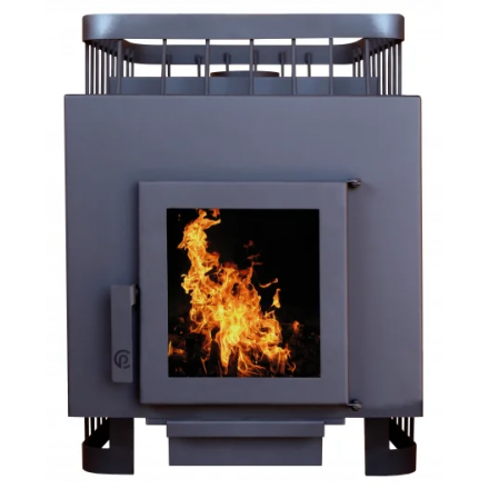 Банная печь ComfortProm сталь 8 мм (до 26 м. куб.) дверь со стеклом