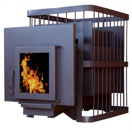 Банная печь ComfortProm сталь 8 мм (до 26 м. куб.) дверь со стеклом