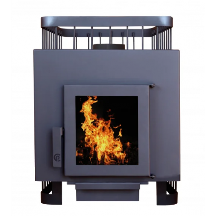 Банная печь ComfortProm чугун 8-9 мм (до 20 м. куб.) чугунная дверь со стеклом