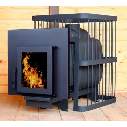 Банная печь ComfortProm чугун 8-9 мм (до 20 м. куб.) чугунная дверь со стеклом