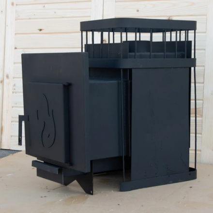 Банная печь ComfortProm сталь 3 мм (до 20 м. куб.) стальная дверь огонек