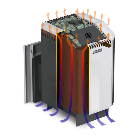 Печь для бани ЕРМАК 20 Премиум Сталь