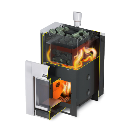 Печь для бани ЕРМАК 20 Премиум Сталь