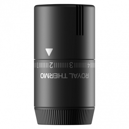 Термоголовка жидкостная Royal Thermo Design M30x1,5 черная RATHDN13015BL