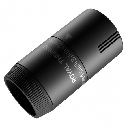 Термоголовка жидкостная Royal Thermo Design M30x1,5 черная RATHDN13015BL