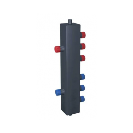 Гидравлический разделительный узел ГРУ60-3В сталь с 2-мя кронштейнами RISPA