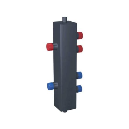 Гидравлический разделительный узел ГРУ60-2В сталь с 2-мя кронштейнами RISPA