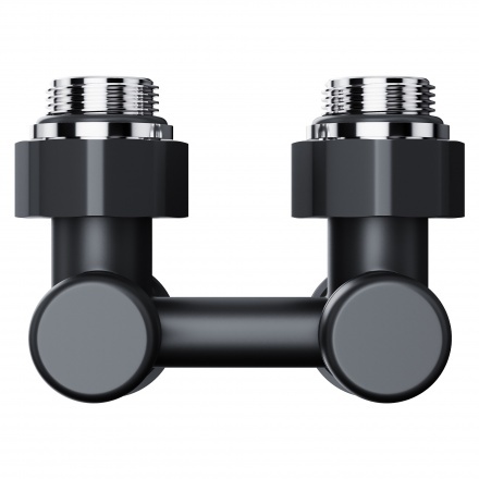 Узел нижнего подключения Royal Thermo Design угловой 1/2"х3/4" EK (черный)