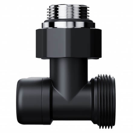 Узел нижнего подключения Royal Thermo Design угловой 1/2"х3/4" EK (черный)