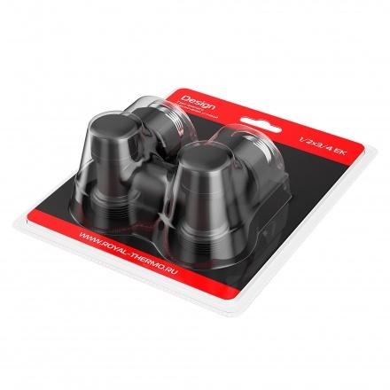 Узел нижнего подключения Royal Thermo Design угловой 1/2"х3/4" EK (черный)