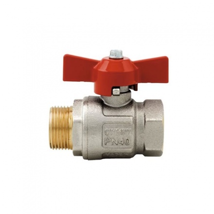 Кран шаровый Itap полнопроходной П-М с бабочкой 1"