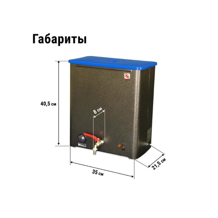 Водонагреватель Элвин ЭВБО-15/1,25-1 антик бронза