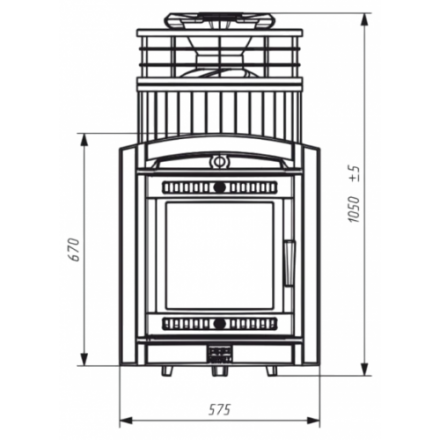 Банная печь ProMetall Атмосфера L Талькохлорит ламель+сетка