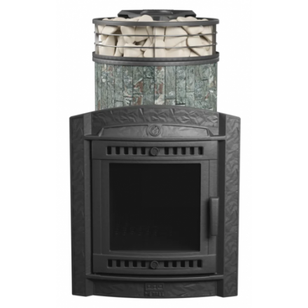 Банная печь ProMetall Атмосфера L Жадеит ламель+сетка