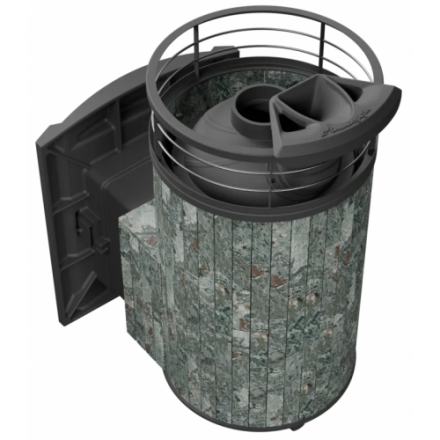 Банная печь ProMetall Атмосфера L Жадеит ламель+сетка с тоннелем