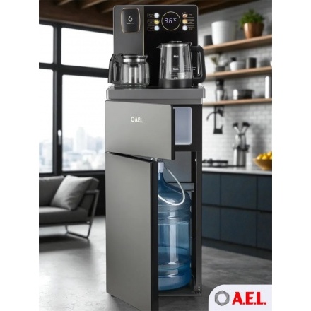 Кулер с чайным столиком Тиабар AEL TB83a-LD grey