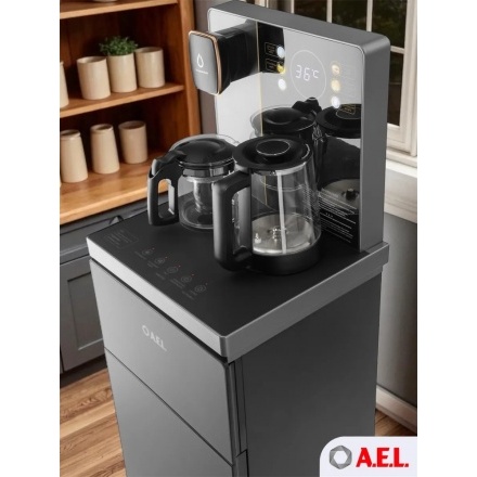 Кулер с чайным столиком Тиабар AEL TB83a-LD grey