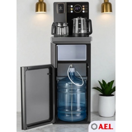 Кулер с чайным столиком Тиабар AEL TB83a-LD grey