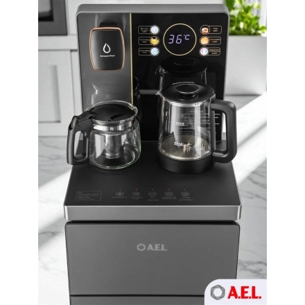 Кулер с чайным столиком Тиабар AEL TB83a-LD grey