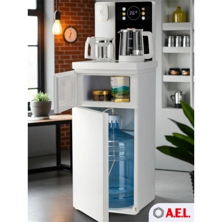 Кулер с чайным столиком Тиабар AEL TB83a-LD white