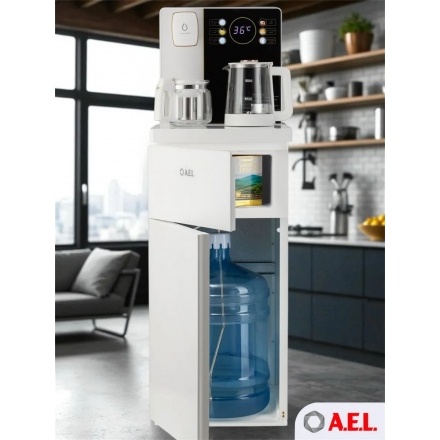 Кулер с чайным столиком Тиабар AEL TB83a-LD white