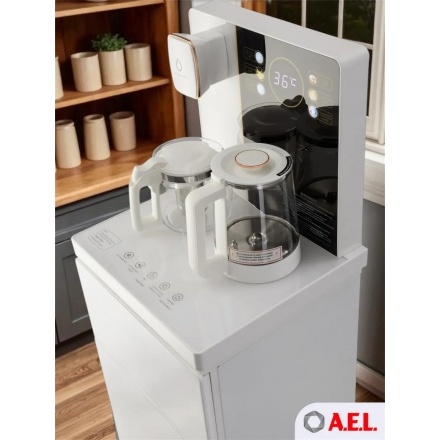 Кулер с чайным столиком Тиабар AEL TB83a-LD white