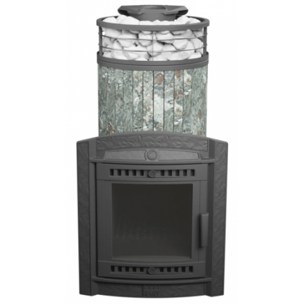 Банная печь ProMetall Атмосфера XL Жадеит ламель+сетка