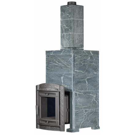 Банная печь ProMetall Атмосфера XL в облицовке Империя Талькохлорит (комплект)
