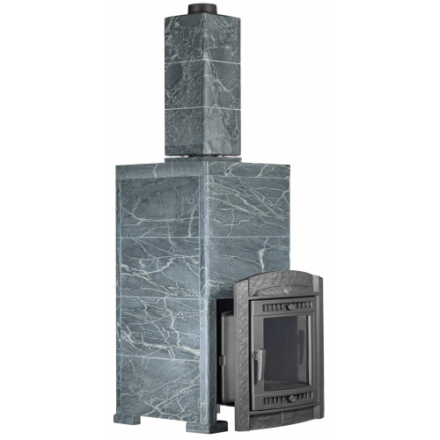 Банная печь ProMetall Атмосфера XL в облицовке Империя Талькохлорит (комплект)