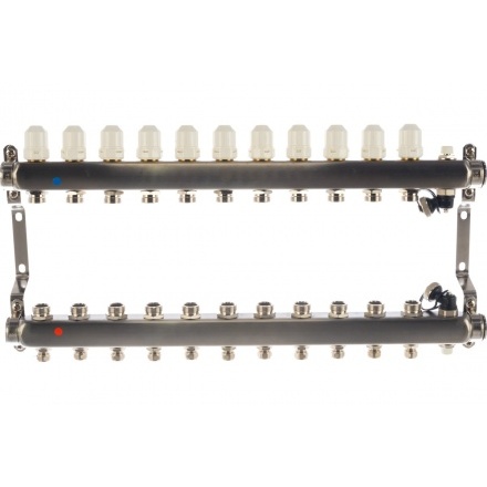 Коллекторная группа в сборе с термостатическими и запорными клапанами ONDO