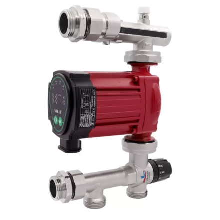 Насосно-смесительный узел с эксцентриком для теплого пола VIEIR без насоса (VR253)