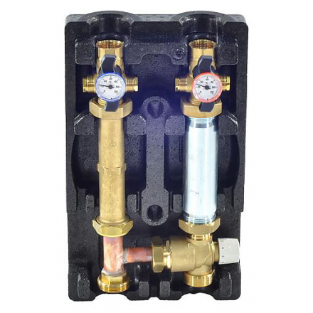 Насосная группа Giacomini R586RY114, смесительная с термосмесителем, подача справа, без насоса