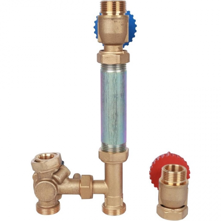 Насосная группа с 3-х ходовым приводным смесителем 3/4" STOUT без насоса (SDG-0007-002001)