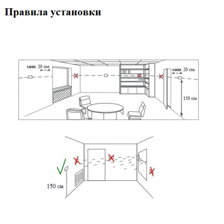 Комнатный термостат Skat NK01 суточный, проводной