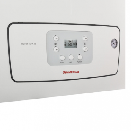 Газовый котёл Immergas Victrix Tera V2 35 Plus, с трубой, датчик температуры, комплект к бойлеру