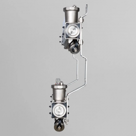 Коллекторная группа VALTEC 1 3/4 (3-12 вых.) с регулирующими клапанами и расходомерами, евроконус