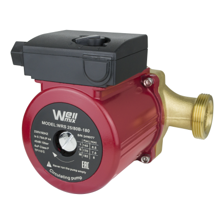 Циркуляционный насос Wellmix WRS 25/80 B 180