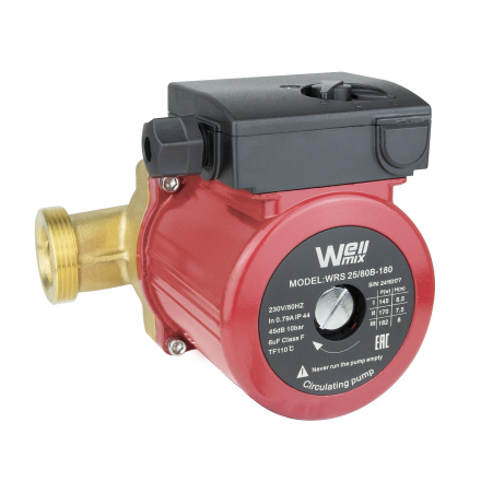 Циркуляционный насос Wellmix WRS 25/80 B 180