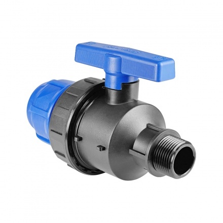 Кран компрессионный Valfex ПНД ПЭ 25 мм