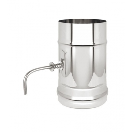 Шибер поворотный Везувий из нержавеющей стали (AISI 304 0,8)