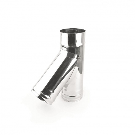 Тройник 45 Везувий 0,8 мм AISI (304 0,8)