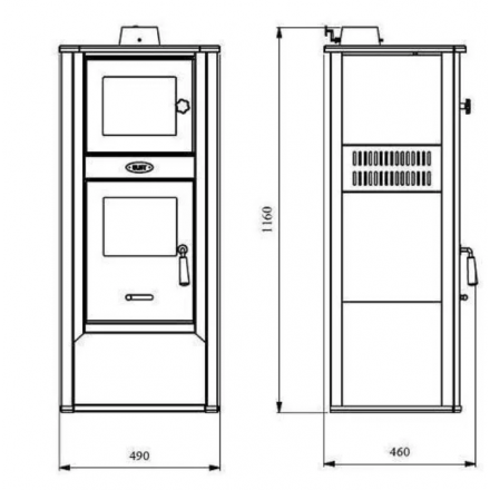 Печь-камин Blist Roma S бежевая