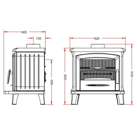 Печь-камин Invicta Norik