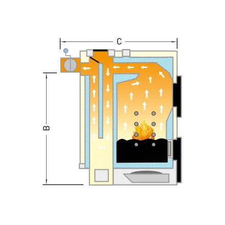 Твердотопливный котел Galmet ZULU GT KWR Z 50
