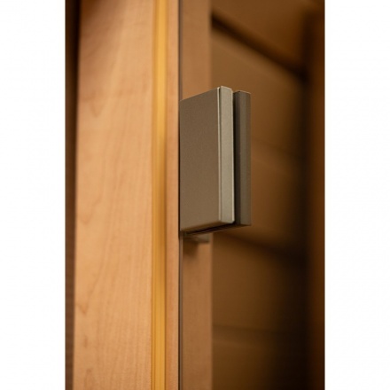 Дверь стеклянная для бани Cooper PREMIUM 1900x715 бронза матовая (коробка ольха)